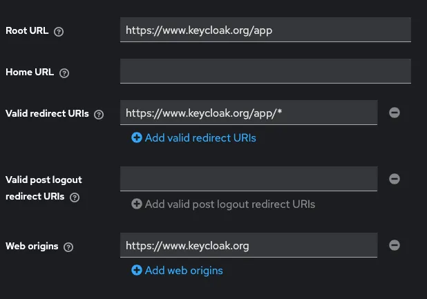 More OIDC client settings