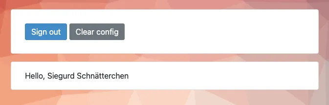Signed in with WebAuthn